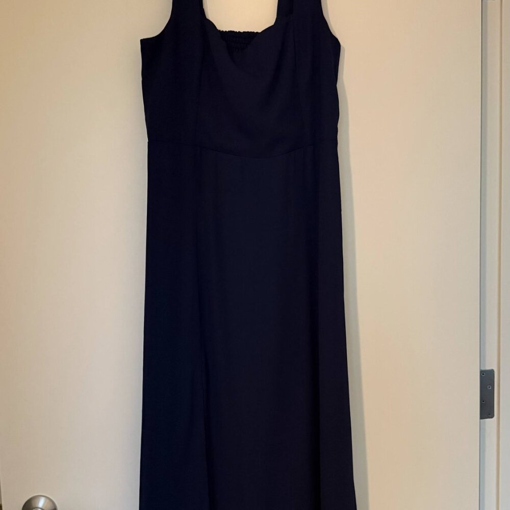 Claire Midi Dress in Navy Blue - Picture 2 of 3